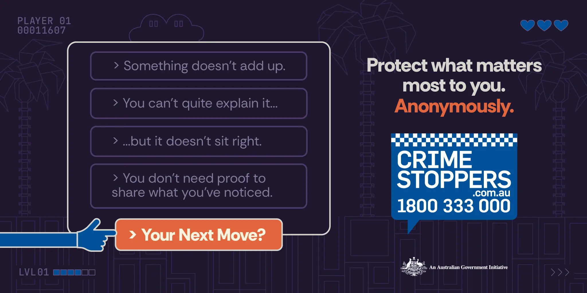 Crime Stoppers AU - GAMER - 1024X512 - TILE v1