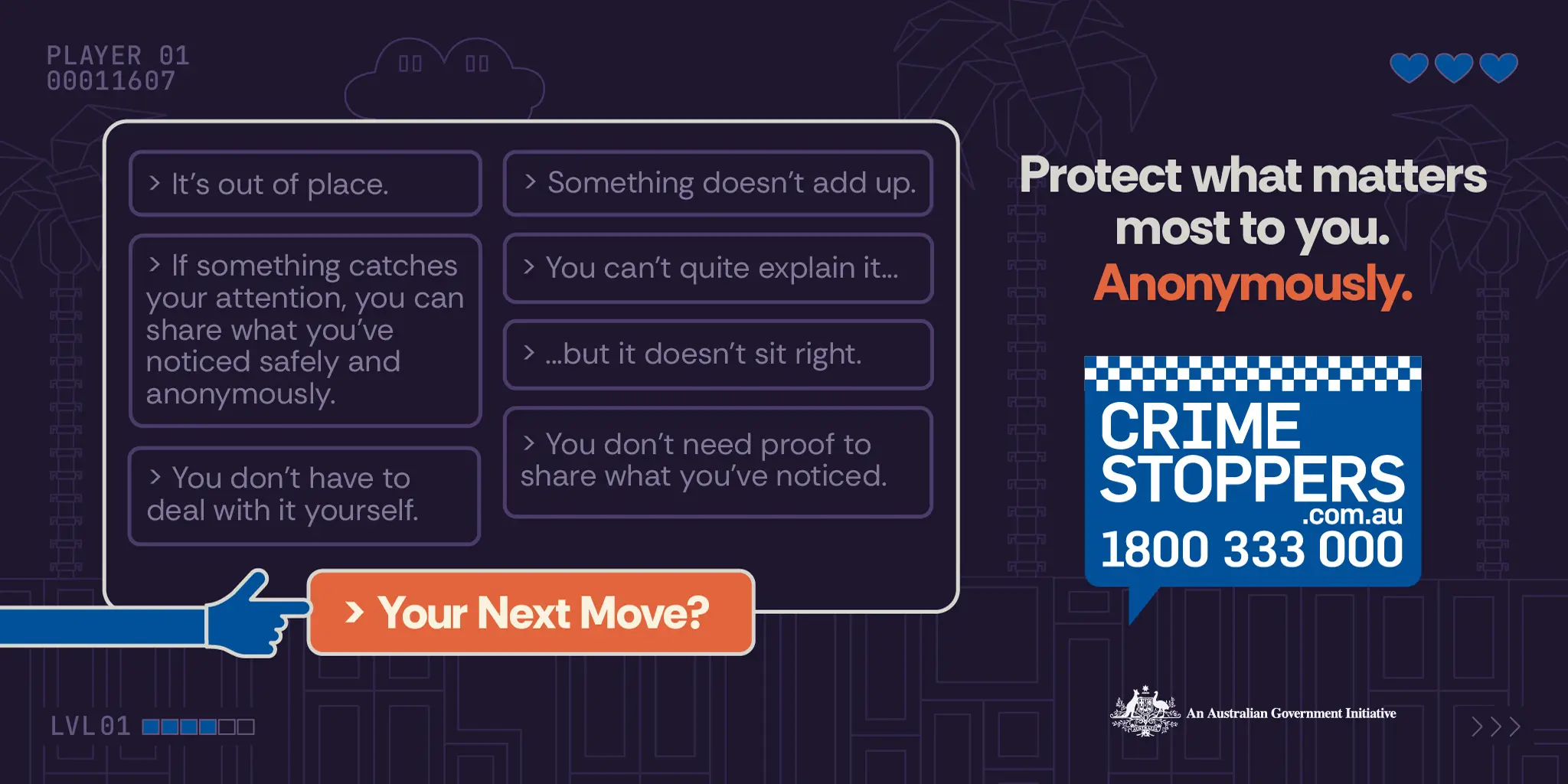Crime Stoppers AU - GAMER - 1024X512 - TILE v2